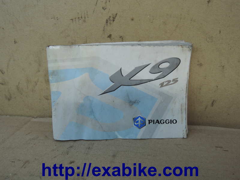 driver manual Piaggio 125 X9 - photo 1