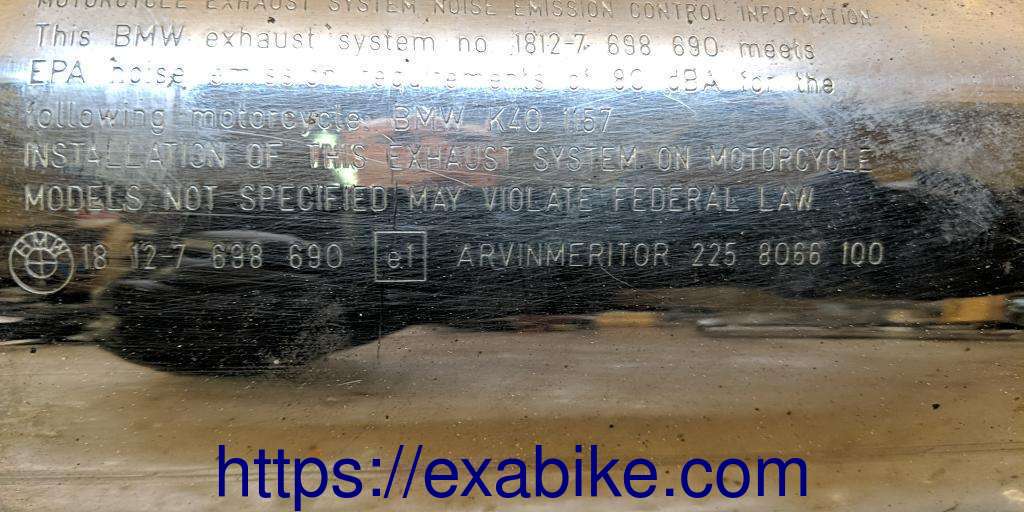 muffler BMW K1200S - photo 6