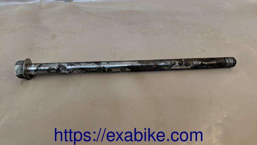 wheel axle, front Yamaha DTLC 125 - photo 1