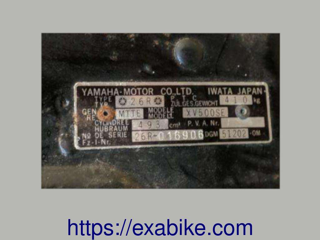 cadre Yamaha XV 500 - photo 3