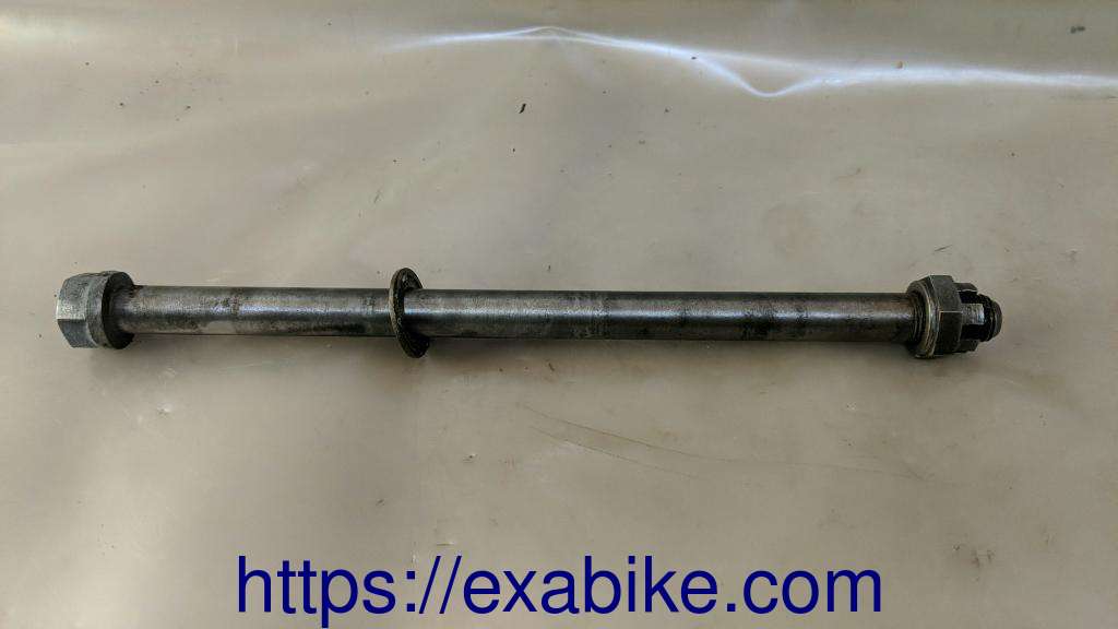 wheel axle, rear MBK ZX 50 - photo 1