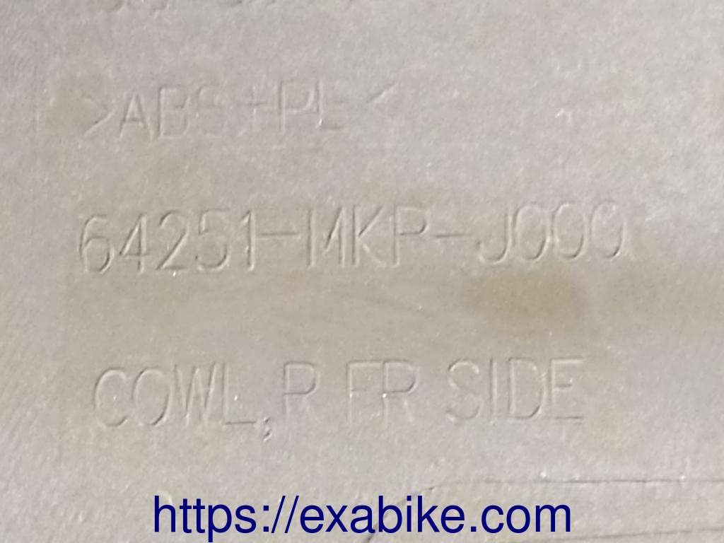 élément d'habillage avant droit Honda CBR500R - photo 4
