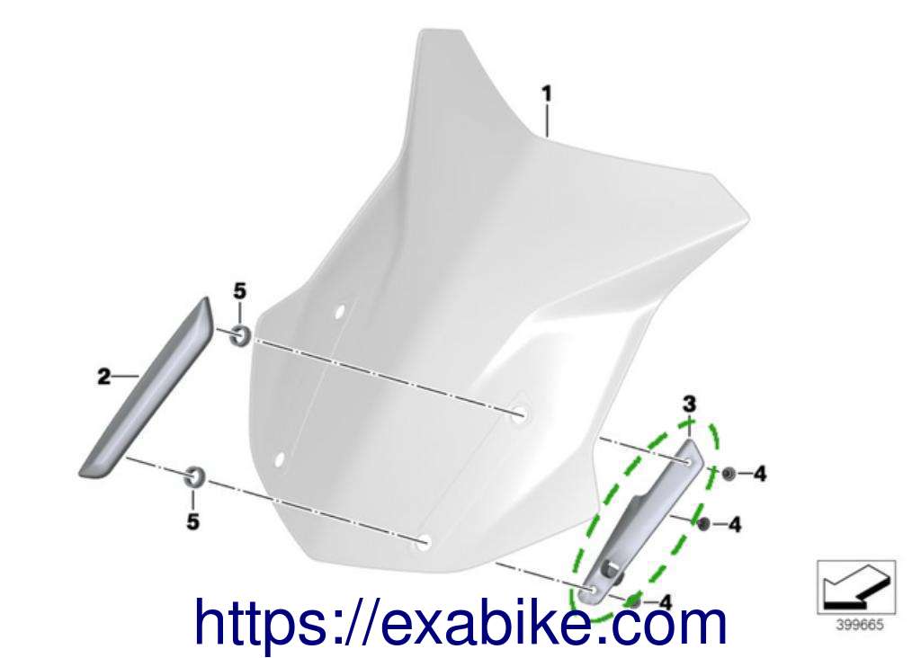 plastic element, left BMW R1200GS - photo 3
