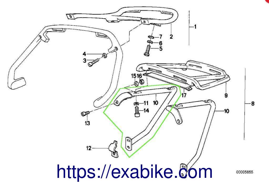 holder, right BMW R65 - photo 2