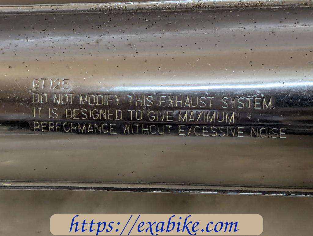 exhaust, right Suzuki GT 125 - photo 3