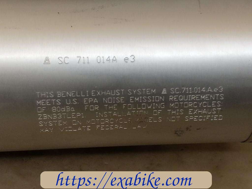 muffler Benelli Tornado 900 TRE - photo 3