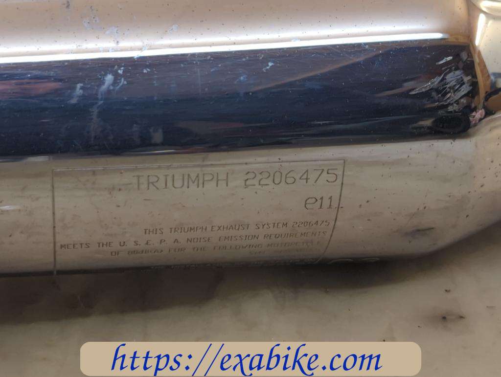 muffler, left Triumph T 100 Bonneville - photo 2