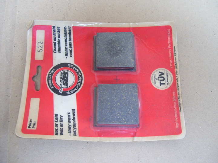 front pad set - sbs-522 Kawasaki KH 125 - photo 1
