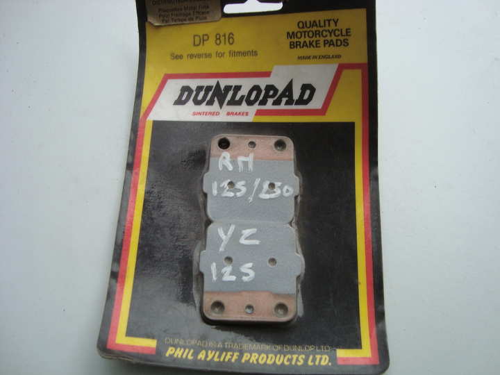 rear brake pads Yamaha YZ 125 - photo 1