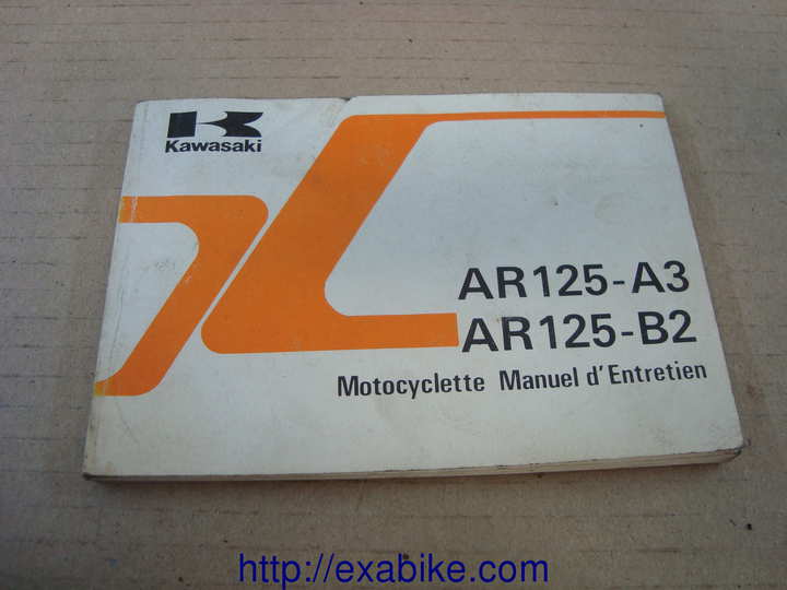 manuel du conducteur Kawasaki AR 125 - photo 1